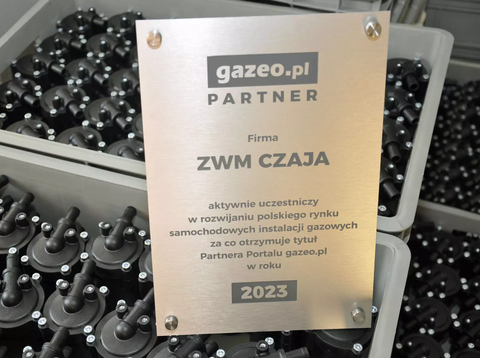 Certyfikat Partnera Portalu gazeo.pl dla ZWM Czaja