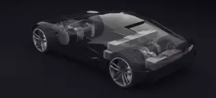 Concept One - rentgen ujawnia rozmieszczenie akumulatorów oraz silników