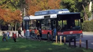 Autobus Graf & Stift w barwach Wiener Linien 