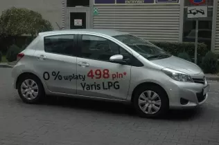 Toyota Yaris LPG - auto dla floty