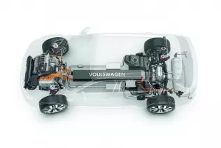 Volkswagen CrossBlue Coupé - schemat układu napędowego