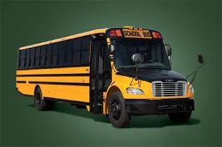 Amerykański autobus szkolny napędzany LPG
