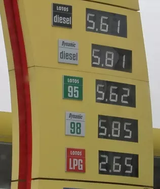 Ceny paliw na stacji w dniu 24 II 2013 r.