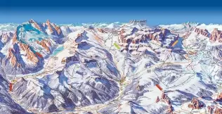 Trasy narciarskie we włoskich Dolomitach