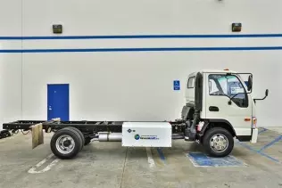 Gazowa ciężarówka Greenkraft w formie podwozia do zabudowy