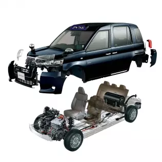 Toyota JPN Taxi - schemat układu napędowego