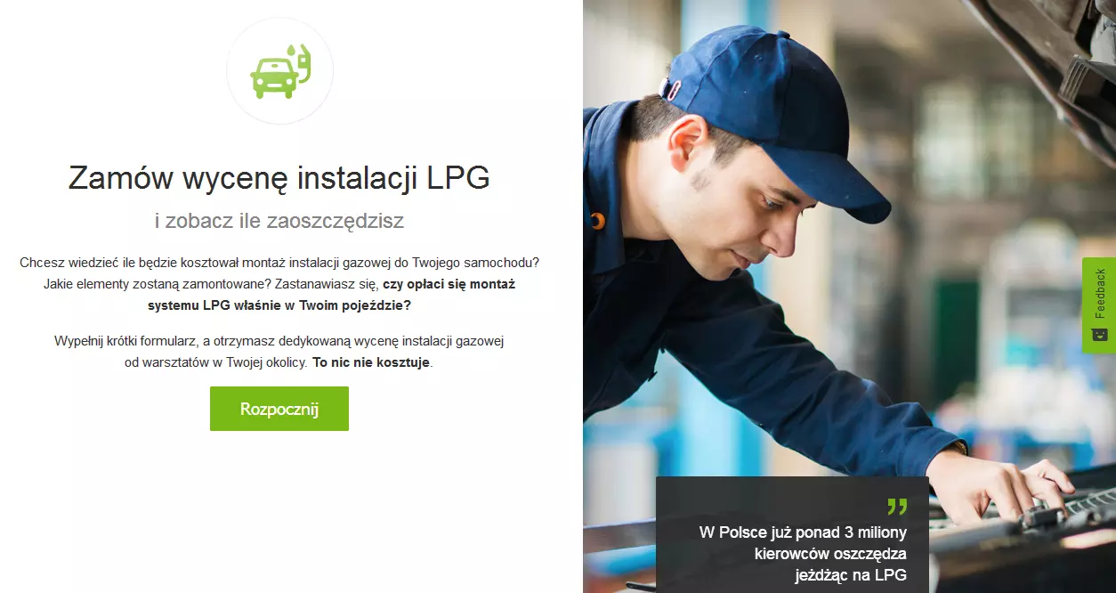 7 kroków i masz wycenę instalacji LPG