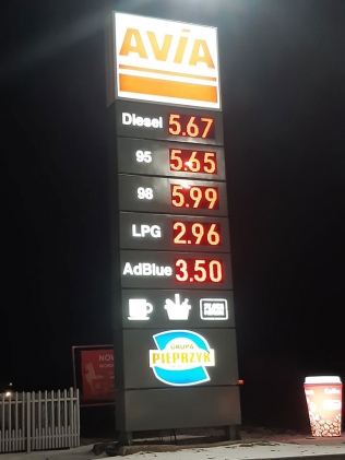 Ceny paliw w Łodzi - 21 stycznia 2022 r.