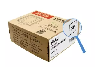 Przykład nowego oznaczenia produktów marki STAG