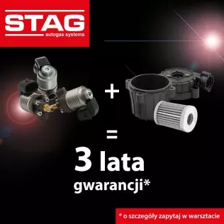 Zastosowanie filtra STAG GF01 wydłuża gwarancję na wtryskiwacze do 3 lat