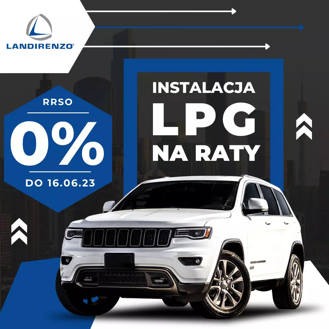 Raty 0% na instalacje LPG marki Landirenzo