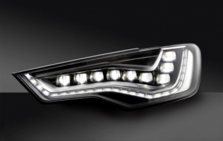 Oświetlenie do jazdy dziennej wykonane w technologii LED w Audi A6, opracowane przez firmę Hella