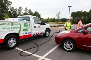 Z uwagi na rosnące zainteresowanie samochodami elektrycznymi firma American Automobile Association rozszerza tabor pojazdów pomocy drogowej o samochody umożliwiające doładowanie baterii trakcyjnych