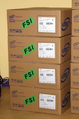 Opakowania systemu Diego DI są dodatkowo oznakowane naklejką FSI ułatwiającą ich identyfikację