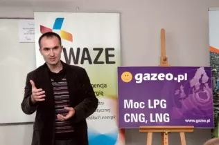 Przedstawiciel PGNiG Wojciech Tymiak z Gazowni Wałbrzyskiej