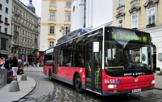 Autobus LPG na ulicach Wiednia