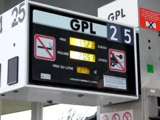 Liczydło dystrybutora LPG we Francji
