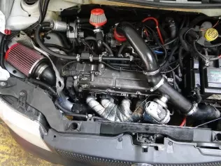 Fiat Panda Turbo LPG - silnik po modyfikacjach