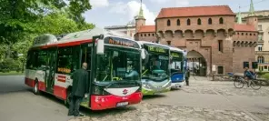 Autobusy elektryczne obsługują linię 154 w Krakowie