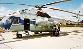 Mi-8 TG - śmigłowiec w wersji zasilanej LPG
