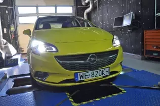 Opel Corsa LPGTEC - pomiary mocy i momentu obrotowego na hamowni podwoziowej