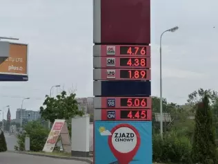 Ceny paliw na stacji 22 VIII 2015