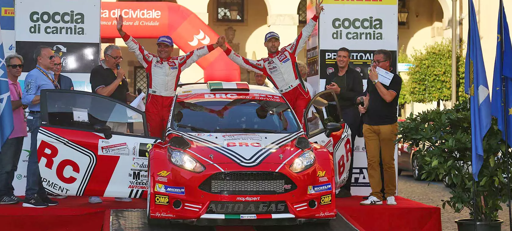 Rally del Friulli 2015 - podium dla BRC