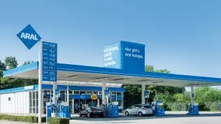 Stacja paliw w Niemczech, oferująca LPG