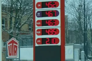 Ceny paliw na stacji w połowie stycznia 2017 r.