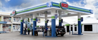 Stacja paliw na Dominikanie