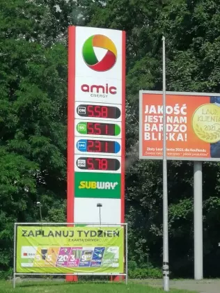 Ceny paliw w Łodzi 5.07.2021 r.