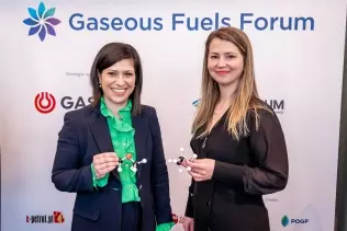 Dr Rebecca Boudreaux, Oberon Fuels i Ewa Abramiuk-Lété, Liquid Gas Europe