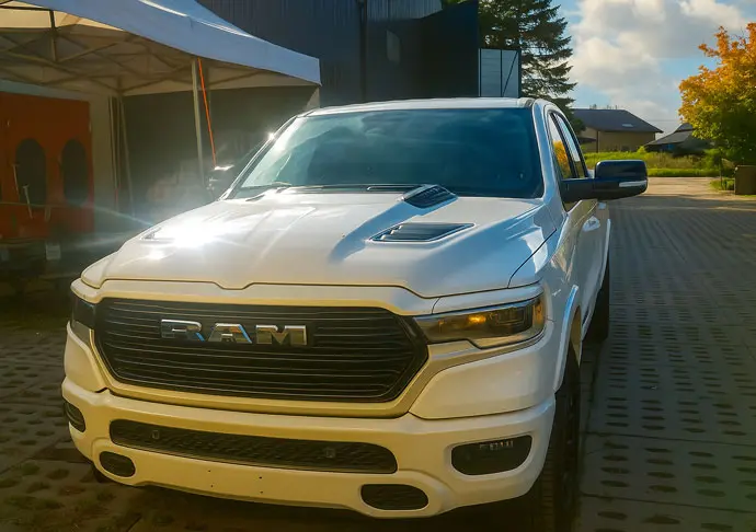  RAM 1500 z&nbsp;samochodową instalacją gazową  KME NEV-SKY DIRECT Model 3 zasilającą LPG jednostkę napędową 3.0 Hurricane