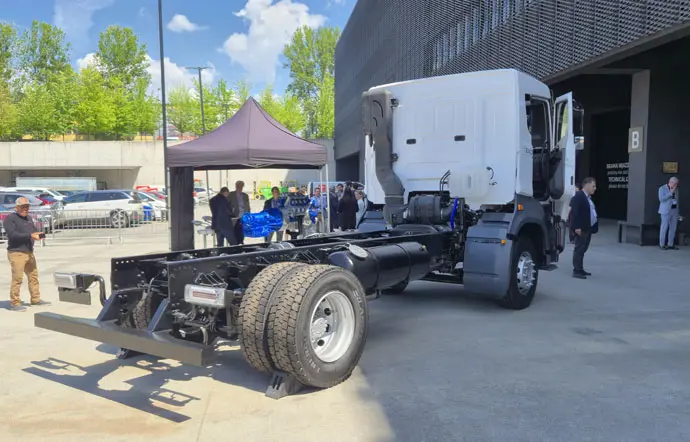 Podwozie Nexio z&nbsp;silnikiem zasilanym LPG