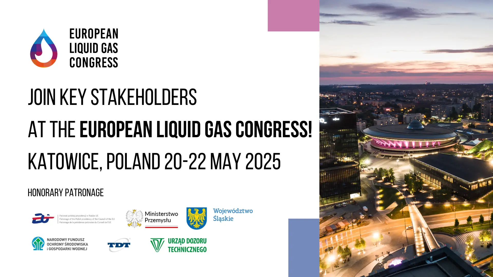 Dołącz do kluczowych interesariuszy kształtujących przyszłość rynku gazu płynnego na ELGC2025