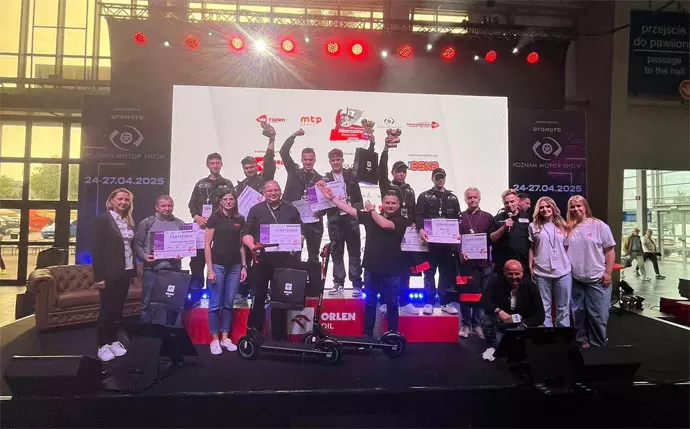 Zwycięzcy kategorii Młody Instalator LPG XIV Og&oacute;lnopolskich Mistrzostw Mechanik&oacute;w