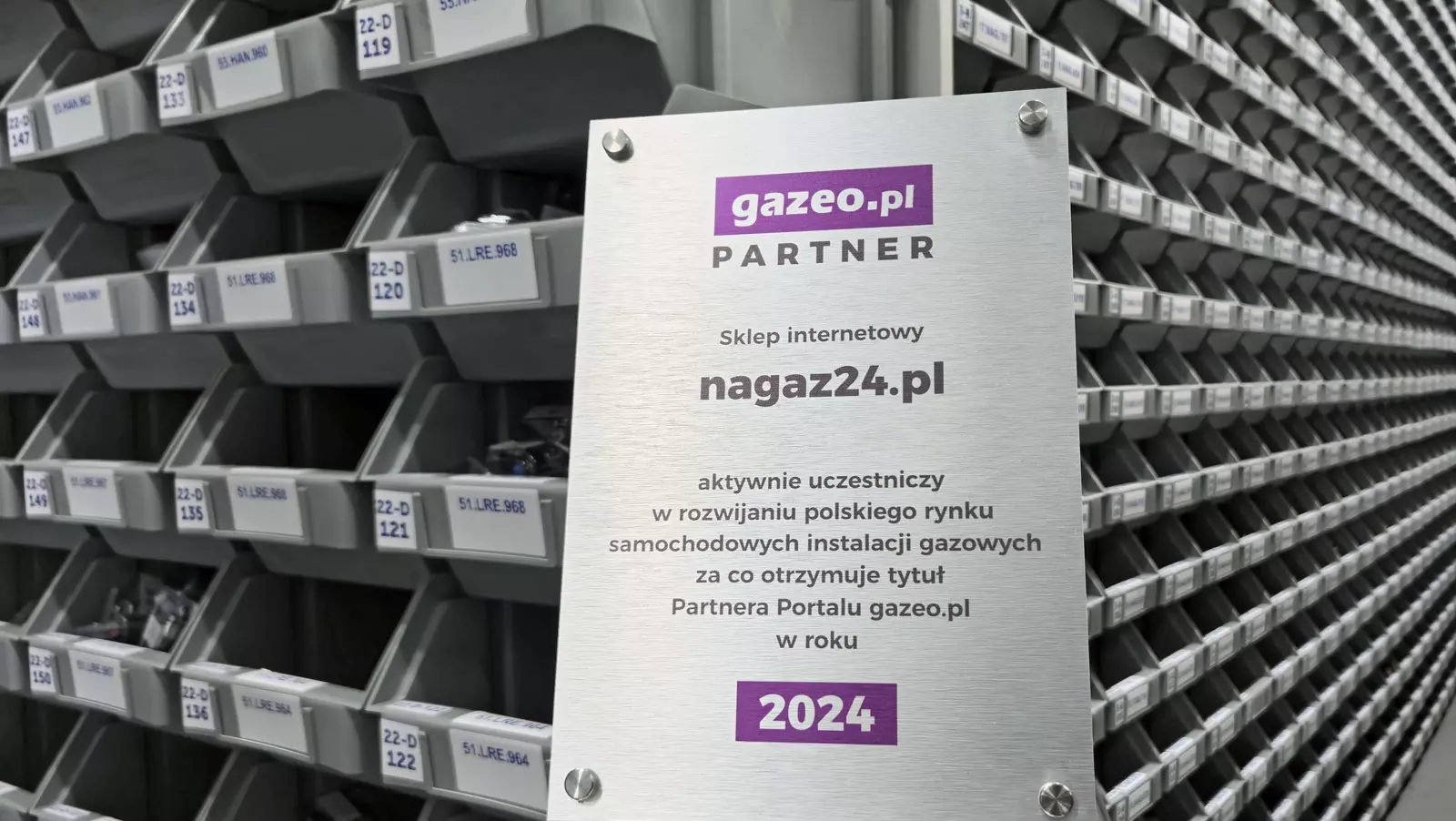 nagaz24.pl z Certyfikatem Partnera Portalu gazeo.pl