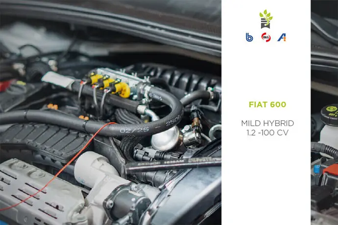 Fiat 600 Hybrid komora silnikowa &ndash; listwa wtryskiwaczy LPG