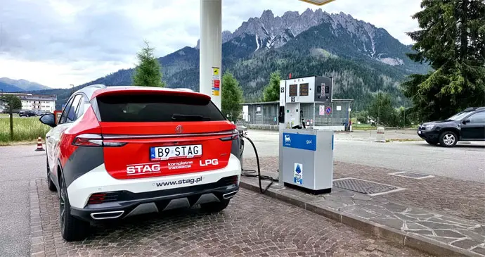 Tankowanie LPG podczas europejskiej podr&oacute;ży