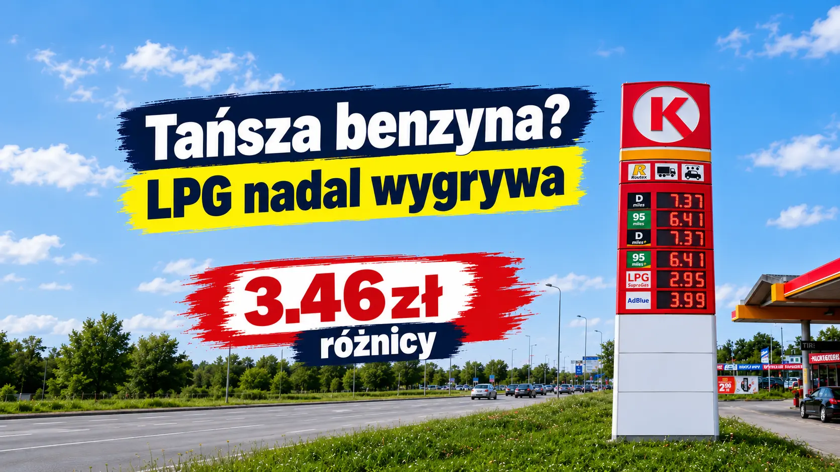 Benzyna tanieje, ale LPG nadal bezkonkurencyjne w kosztach jazdy