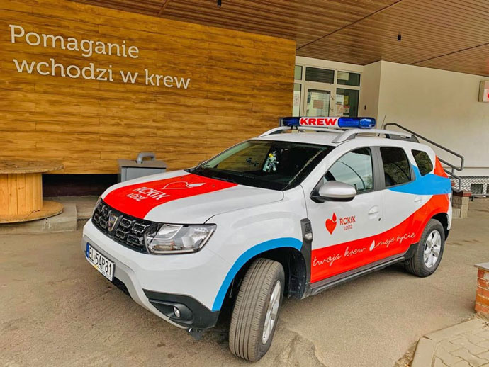 Dacia Duster z&nbsp;LPG Landirenzo w&nbsp;barwach ł&oacute;dzkiego RCKiK