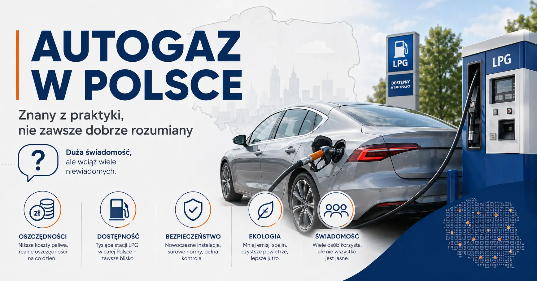 Polacy znają autogaz, ale nie zawsze wiedzą, co naprawdę daje LPG