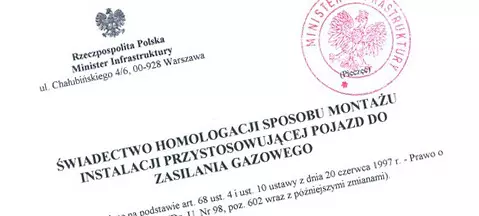 Właściciele Świadectw Homologacji w Polsce